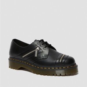 Dr Martens 1461 Bex Zip Black Smooth Leather Shoes Women’s Size 5